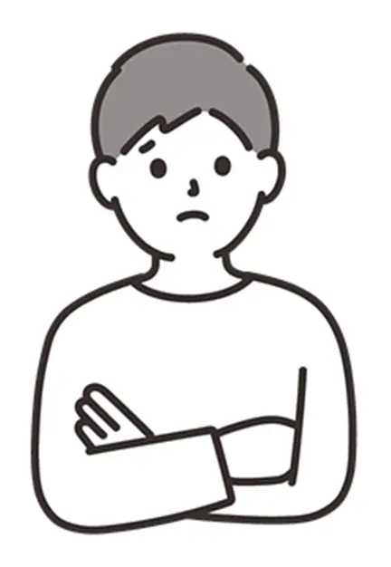 悩んでいる人