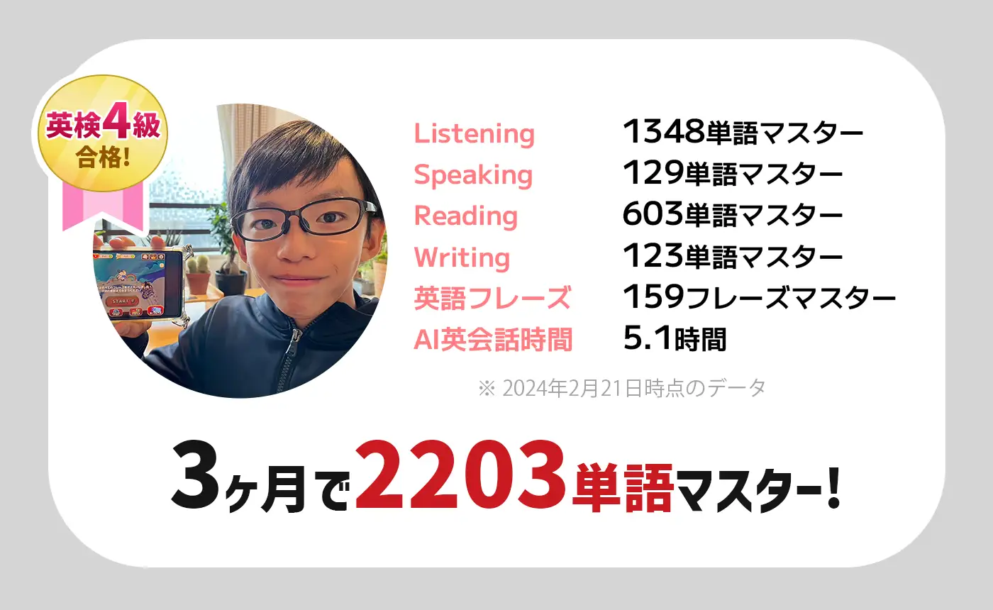 3ヶ月で2203単語マスター!