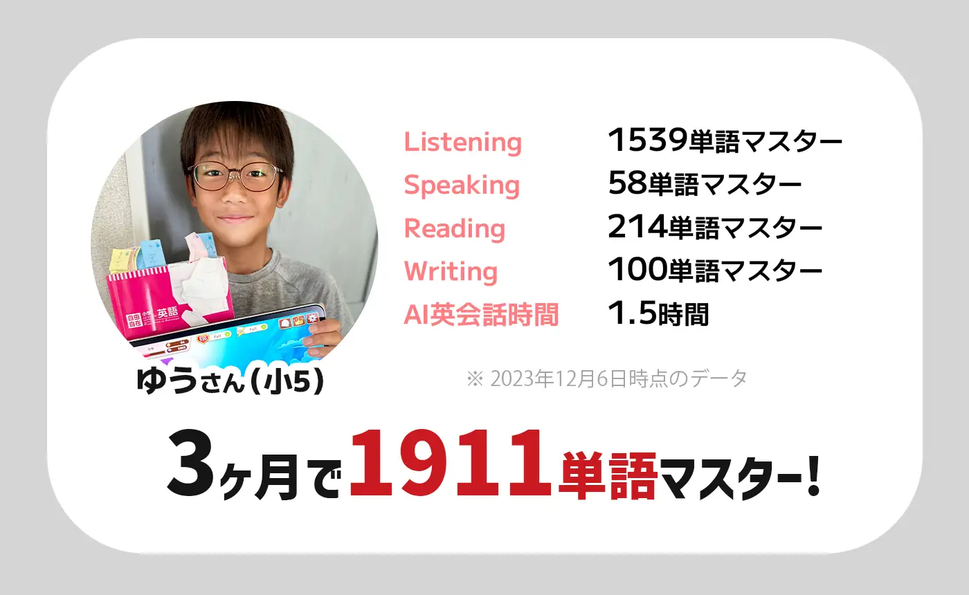 3ヶ月で1911単語マスター!